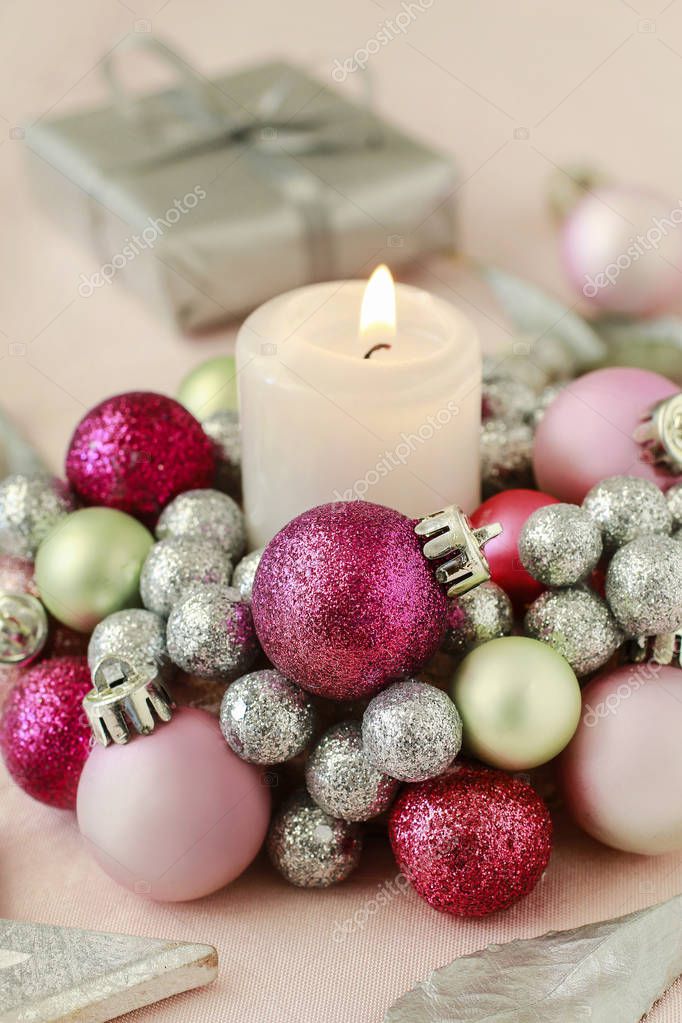 palline di Natale porta candela