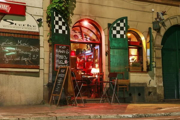 Krakow, Polonya - 03 Mart 2016: Kazimierz, eski Yahudi mahallesi