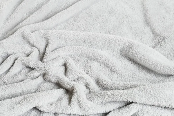 Ponpon yumuşak gri battaniye