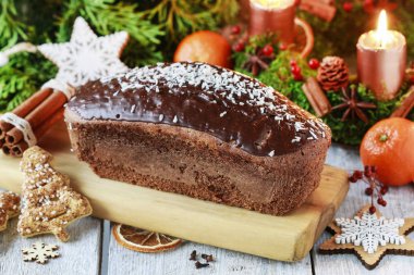 Noel zencefilli kek arasında geleneksel süslemeleri. 