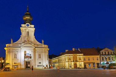 Wadowice ,Polonya - 25 Ağustos 2015: Wadowice Bazilikası