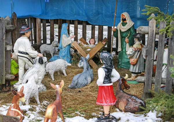 Κρακοβία, Πολωνία-25 Δεκεμβρίου, 2018: παραδοσιακή Χριστουγεννιάτικη διακόσμηση — Φωτογραφία Αρχείου