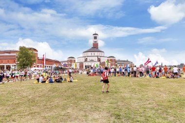 Krakow, Polonya - 26 Temmuz 2016: John Paul II Merkezi, Hacılar 