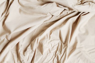 Bej çarşaf arka plan. 