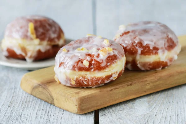 Fat Thursday celebration - traditional polish donuts filled with