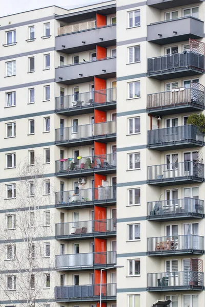 Kraków, Polska-21 lutego 2019: nowe budynki mieszkalne — Zdjęcie stockowe