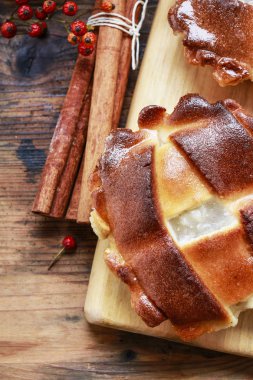 geleneksel elmalı turta. 