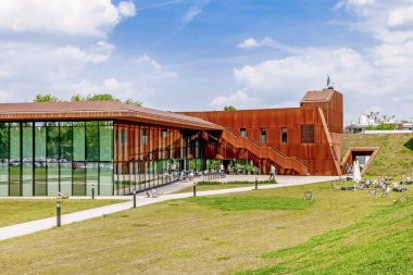 Krakow, Polonya - 25 Mayıs 2019: The Karcher Hala Cracovia, bir mult