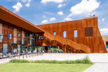 Krakow, Polonya - 25 Mayıs 2019: The Karcher Hala Cracovia, bir mult
