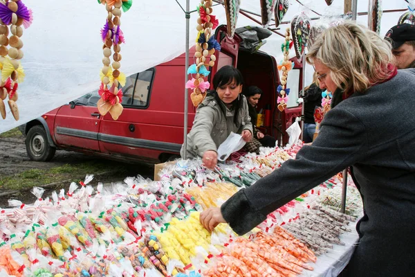 Krakow Pologne Mars 2016 Emaus Foire Internationale Annuelle Pâques Cracovie — Photo