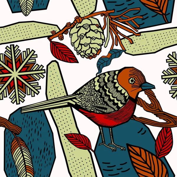 Kış sıcacık illüstrasyon. Noel dekoratif geçmişi. Vektör.