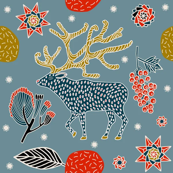 Ilustración Acogedora Invierno Fondo Decorativo Navidad Vector — Archivo Imágenes Vectoriales