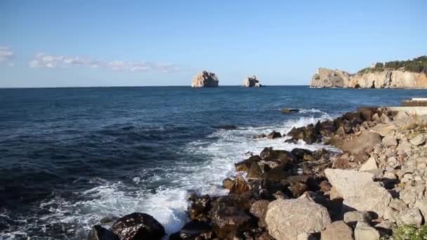 Tebing Laut Adalary Dan Pantai — Stok Video