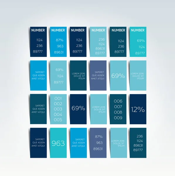 Tablo Zamanlama Planlayıcısı Infographic — Stok Vektör