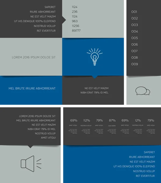 Tafel Schema Tabblad Planner Infographic Design Template Vector — Stockvector