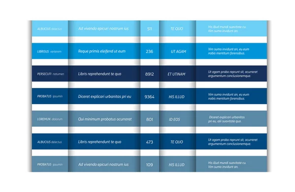 Tablo Zamanlama Grafik Infographic — Stok Vektör