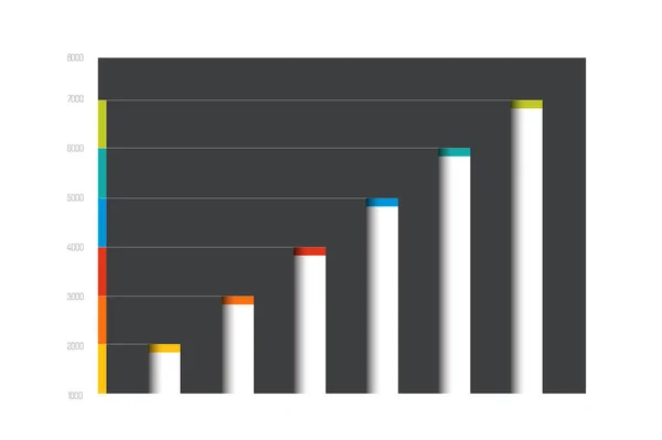 Grafico Grafico Schema Semplicemente Colore Modificabile Elemento Infografico Vettore — Vettoriale Stock