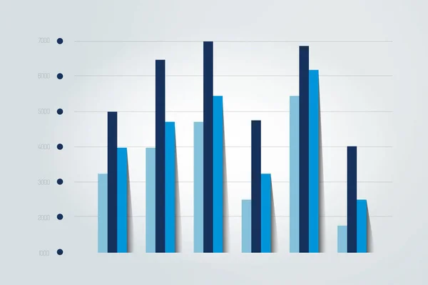 Wykres Wykres Schemat Prostu Kolor Edytowalny Element Infograficzny Wektor — Wektor stockowy