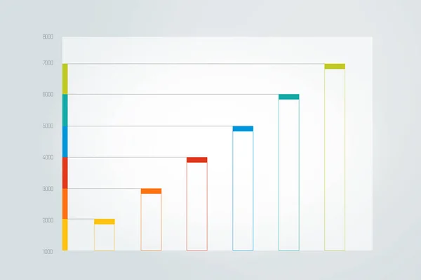 Chart Graph Scheme Simply Color Editable Infographics Element Vector — Stock Vector