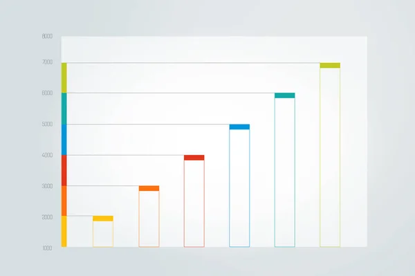 Grafiek Grafiek Schema Gewoon Bewerkbaar Kleur Infografische Elementen Vector — Stockvector