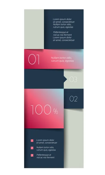 Skema Fane Banner Minimalistisk Vektordesign Infografik – Stock-vektor