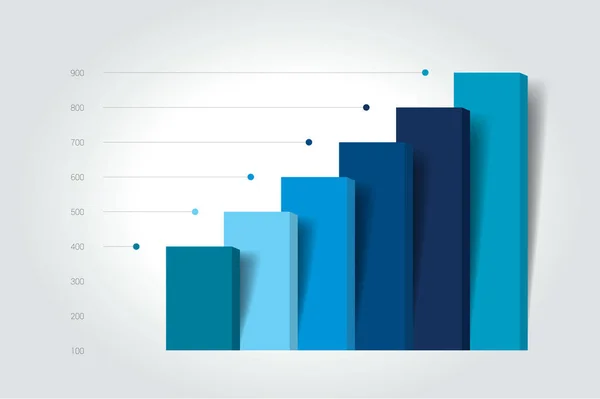 Diagram Kolumndiagram Infografiskt Element — Stock vektor