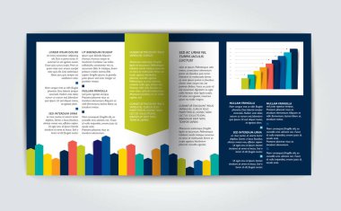 Brochure, Booklet page, text layout. Magazine layout for infographics. Web template. clipart