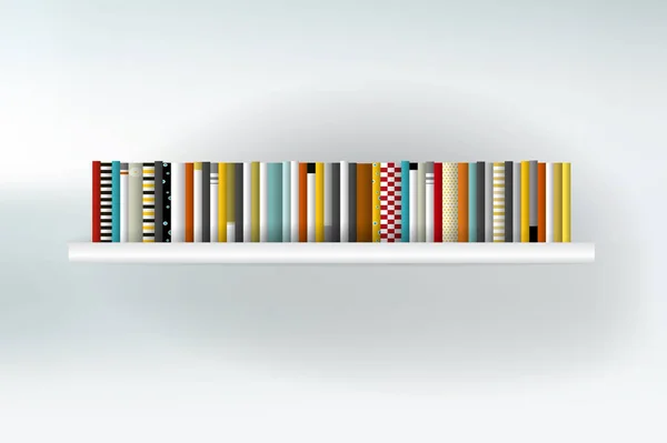 Bücherregal Vektorillustration Buchhandlung Drinnen — Stockvektor