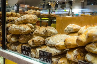 Sao Paulo, Brezilya 13 Temmuz 2018; Eataly fırın. Sao Paulo, Brezilya. A yer, yemek, alışveriş ve öğrenebileceğiniz en büyük Italyan gastronomik Merkezi.