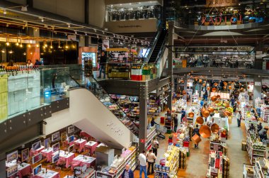 Sao Paulo , Brezilya 13 Temmuz 2018 ; Eataly , Sao Paulo en büyük İtalyan gastronomi merkezi, Brazil.A yer burada yemek, alışveriş ve öğrenmek.