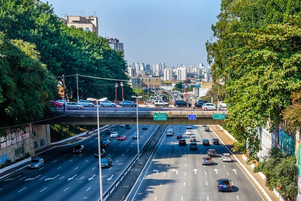 Sao Paulo Brasilien Juli 2018 Dag För Dag Trafik Den — Stockfoto