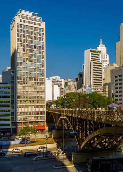 Sao Paulo Brasil Julho 2018 Viaduto Santa Efigenia — Fotografia de Stock