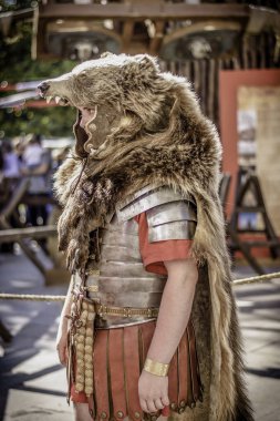 Lugo, Galiçya/İspanya; 06 17 2018: asker