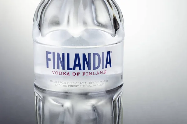 Kwidzyn Poland April 2018 Finlandia Vodka Gradient Background Finlandia Vodka — Stock Photo, Image