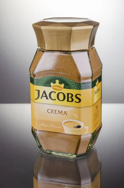 Kwidzyn Polen Mars 2018 Jacobs Kronung Kaffe Isolerad Tonad Bakgrund — Stockfoto