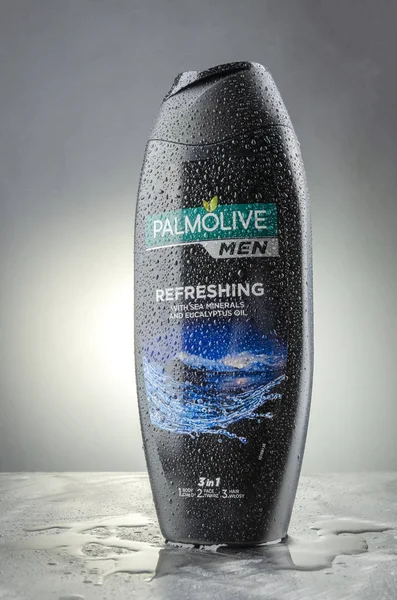 Kwidzyn Polonia Abril 2018 Gel Ducha Palmolive Aislado Sobre Fondo — Foto de Stock