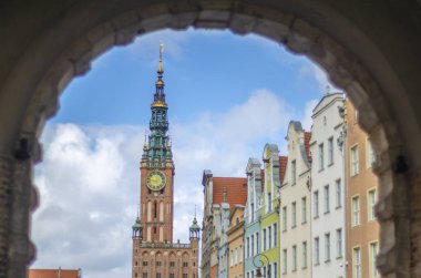 Gdansk, Polonya için uzun meydanında şık daire ev