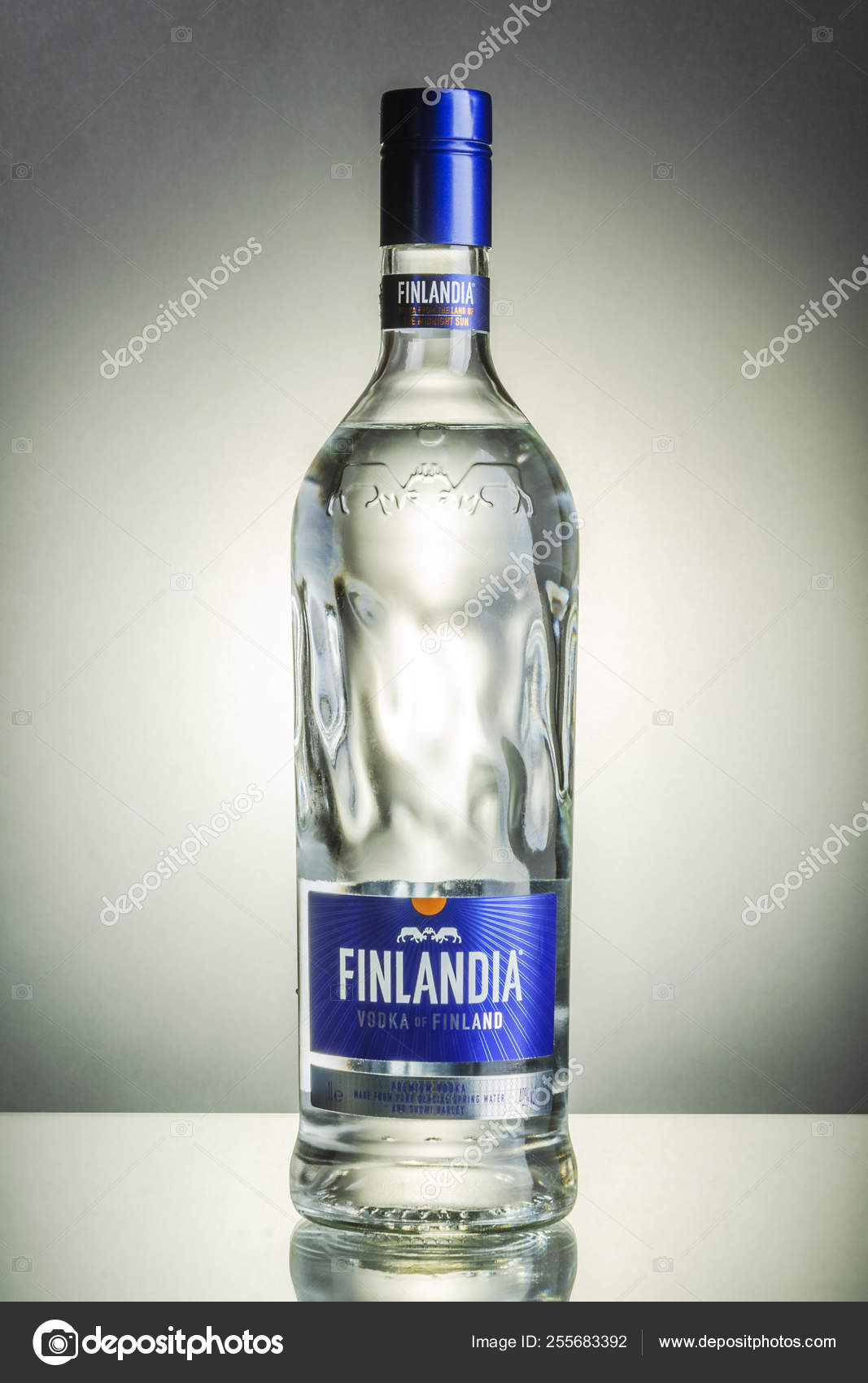 Finlandia Vodka Gradient Background Finlandia Vodka Has Been Produced Barley Stock Editorial Photo C Dariosz 255683392
