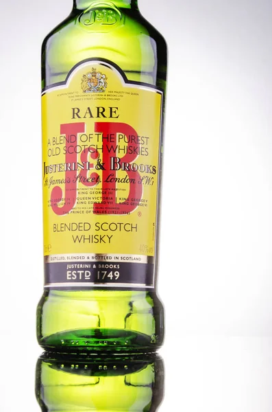 Mezcla Whisky Escocés Sobre Fondo Degradado Justerini Brooks Propiedad Multinacional —  Fotos de Stock