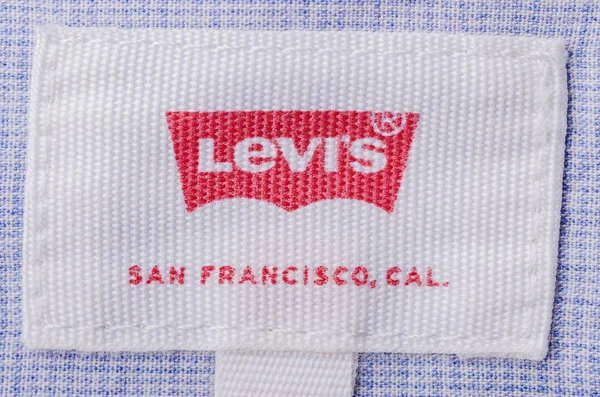 Запис Лейблу Levi Strauss Levi Strauss Американська Компанія Одягу Відома — стокове фото
