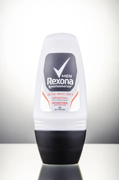 Rexona Deodorant Isolerad Lutning Bakgrund Rexona Deodorant Och Antiperspirant Varumärke — Stockfoto