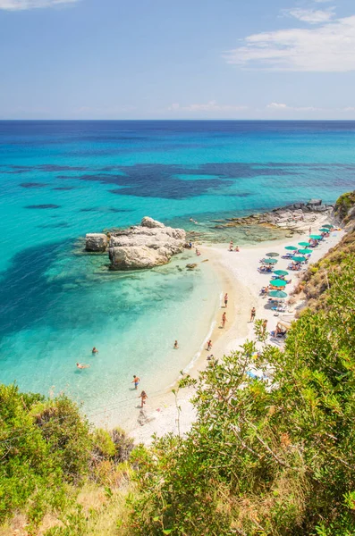 Pintoresca Playa Arena Xigia Costa Noreste Isla Zakynthos Grecia — Foto de Stock