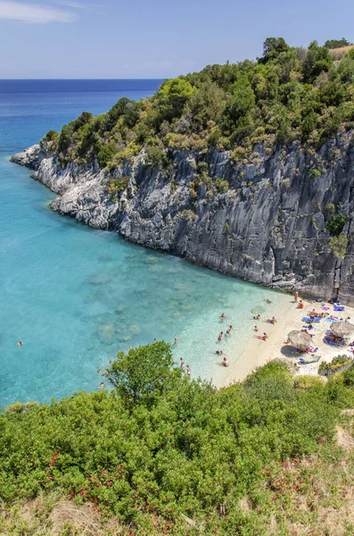 希腊Zakynthos岛东北海岸美丽的Xigia沙滩 — 图库照片