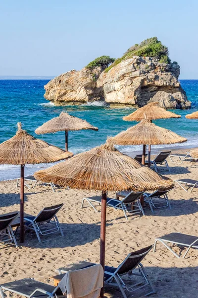 Escénica Playa Arena Porto Zorro Está Situado Costa Sureste Isla —  Fotos de Stock