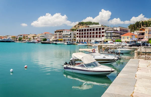 Pittoreska Landskapet Zakynthos Stad Zakynthos Vid Joniska Havet Ligger Väster — Stockfoto