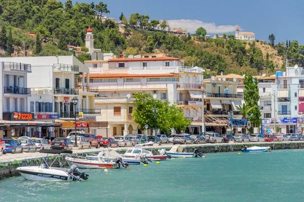 Pittoreska Landskapet Zakynthos Stad Zakynthos Vid Joniska Havet Ligger Väster — Stockfoto