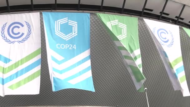 카토비체 실레지아 폴란드 2018 Cop24 Spodek 경기장 컨퍼런스 Onz 협약에 — 비디오