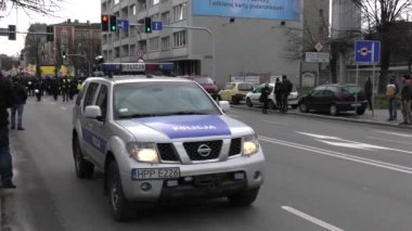 Katowice, Silesia / Polonya - Aralık 2018: Cop24 - Spodek salonu arena ve Uluslararası Konferans Merkezi'ne. Ö Birleşmiş Milletler Çerçeve Sözleşmesi İklim değişikliği 4k, Uhd, 50p, sinema, portre