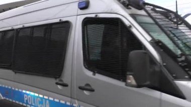 Katowice, Polonya - 08 Aralık 2018: İklim değişikliği protesto. Eylemciler temiz, Cop24, çevre dostu enerji savunucusu. 4 k elden vurdu.