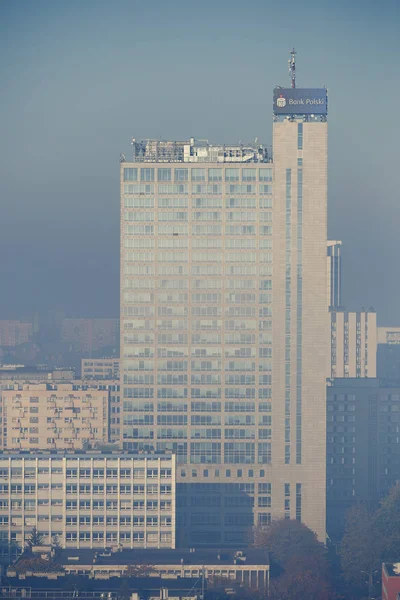 Katowice Silezië Polen Oktober 2018 Luchtverontreiniging Vuile Lucht Stad Uhd — Stockfoto